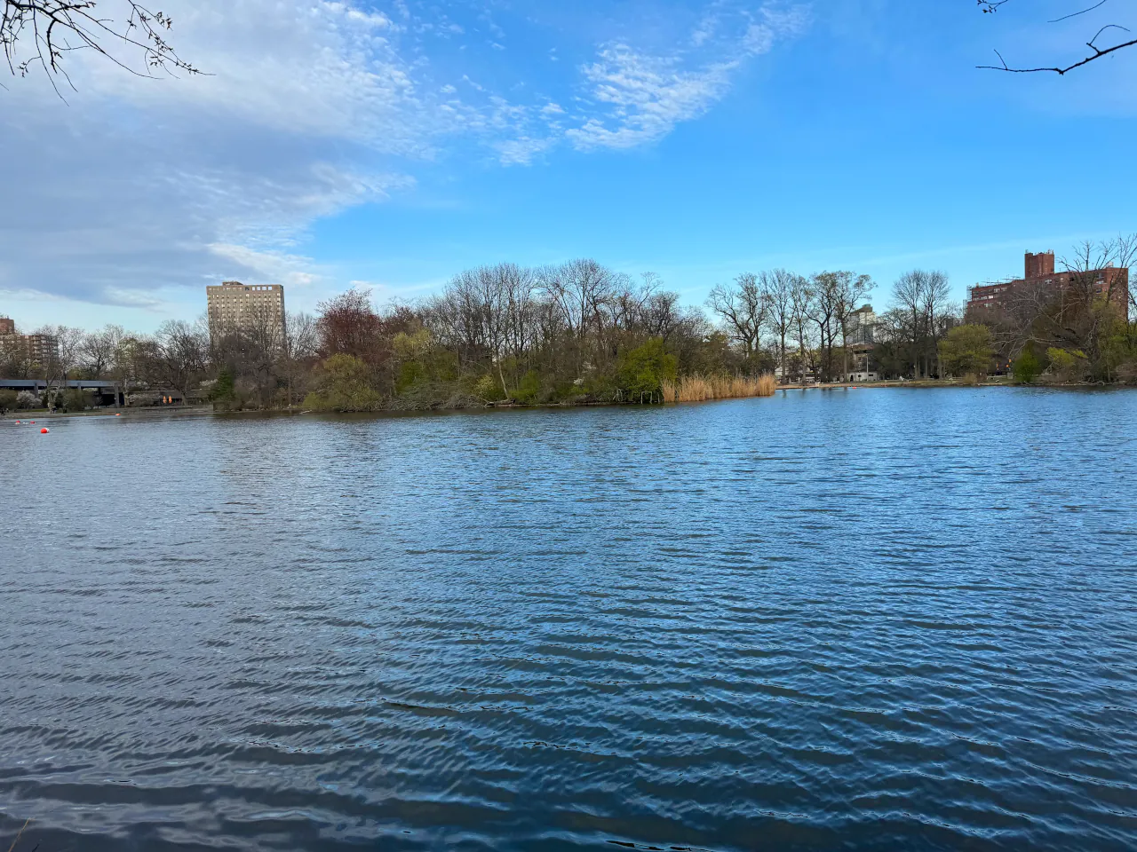 Lake reflecting the sky