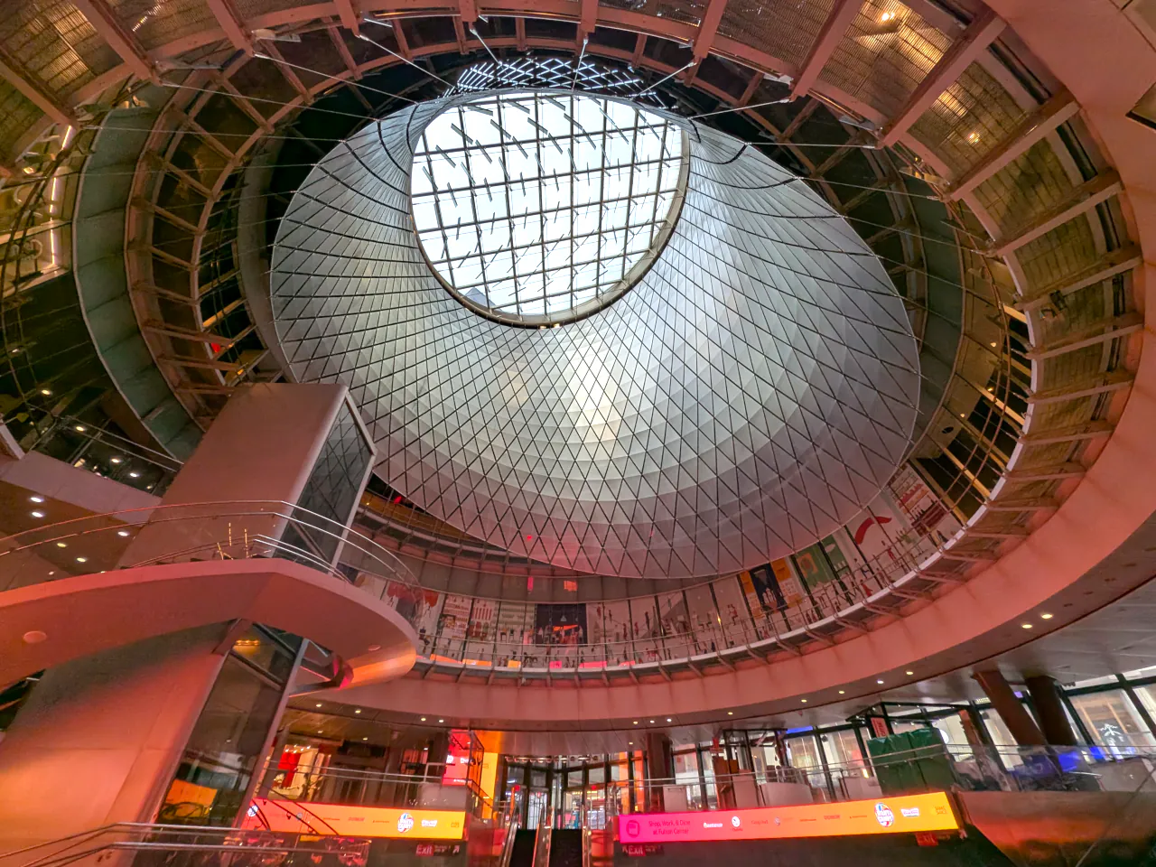 Architecture of Fulton St Mall skylight